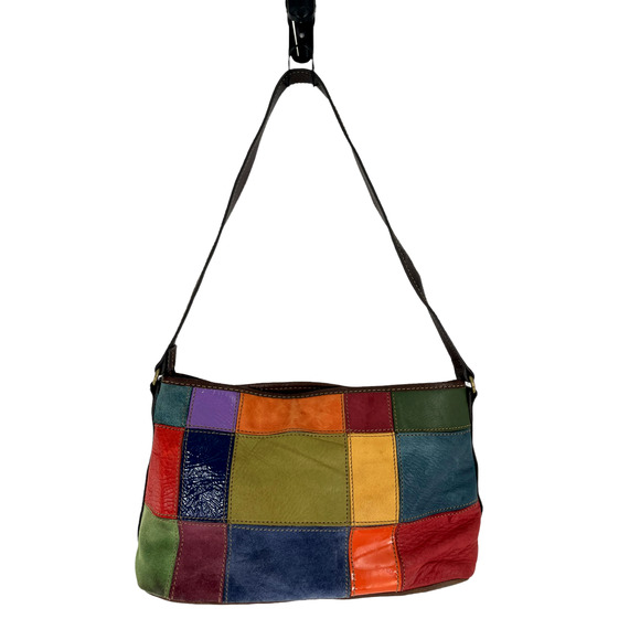 Pelle Studio Handbags - VINTAGE 70'S PELLE STUDIO PATCHWORK SHOULDER BAG